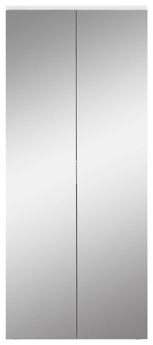 Schuhschrank Lincoln weiß B/H/T: ca. 80x190x35 cm