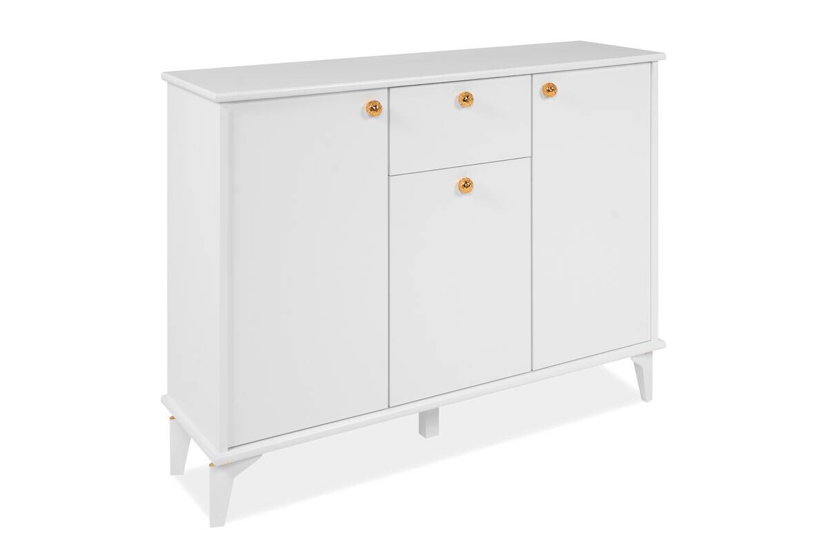 Kommode Izmir weiß Kupfer Nachbildung B/H/T: ca. 120x90x36 cm