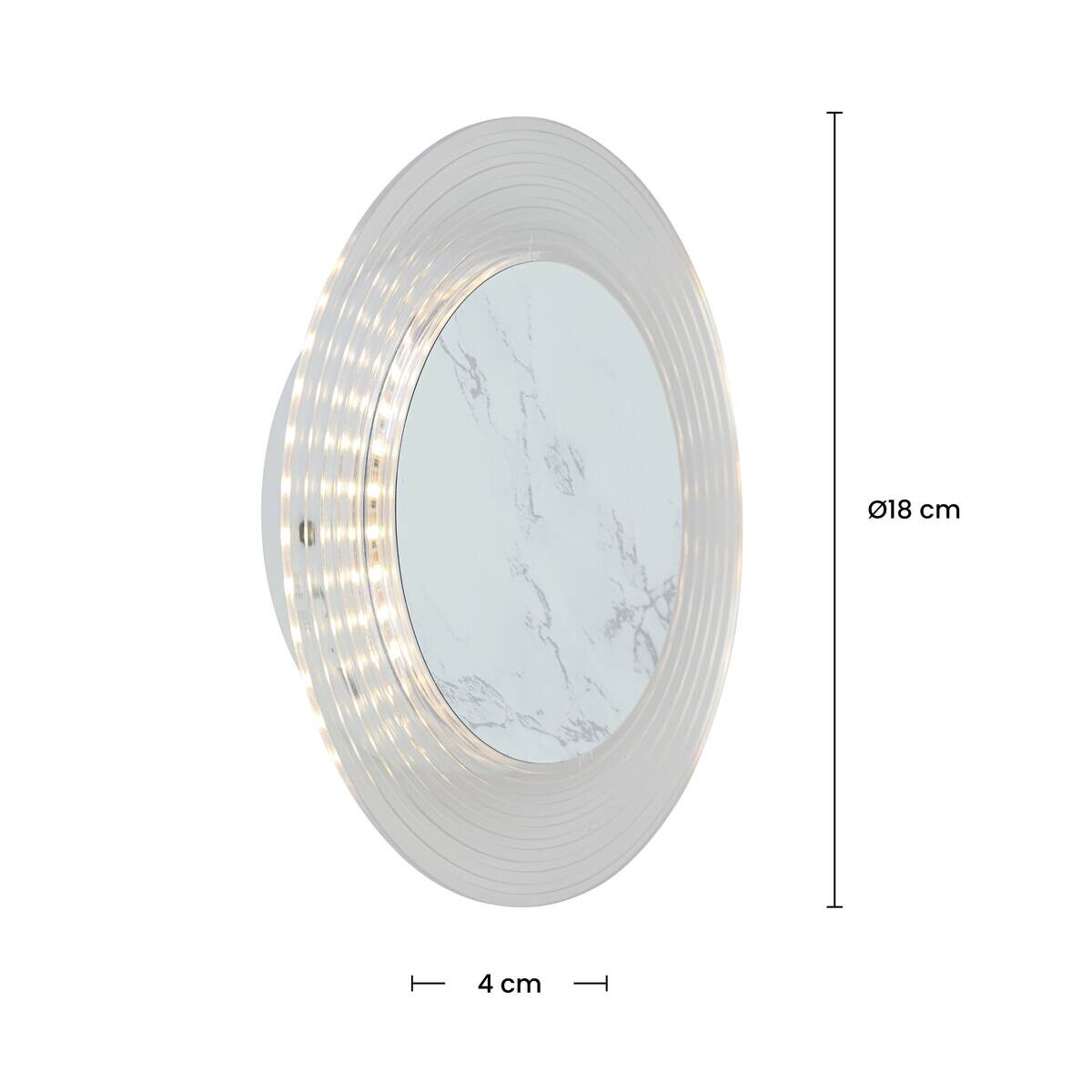 Nolo Akku-LED-Wandleuchte Dot H/D: ca. 3x18 cm
