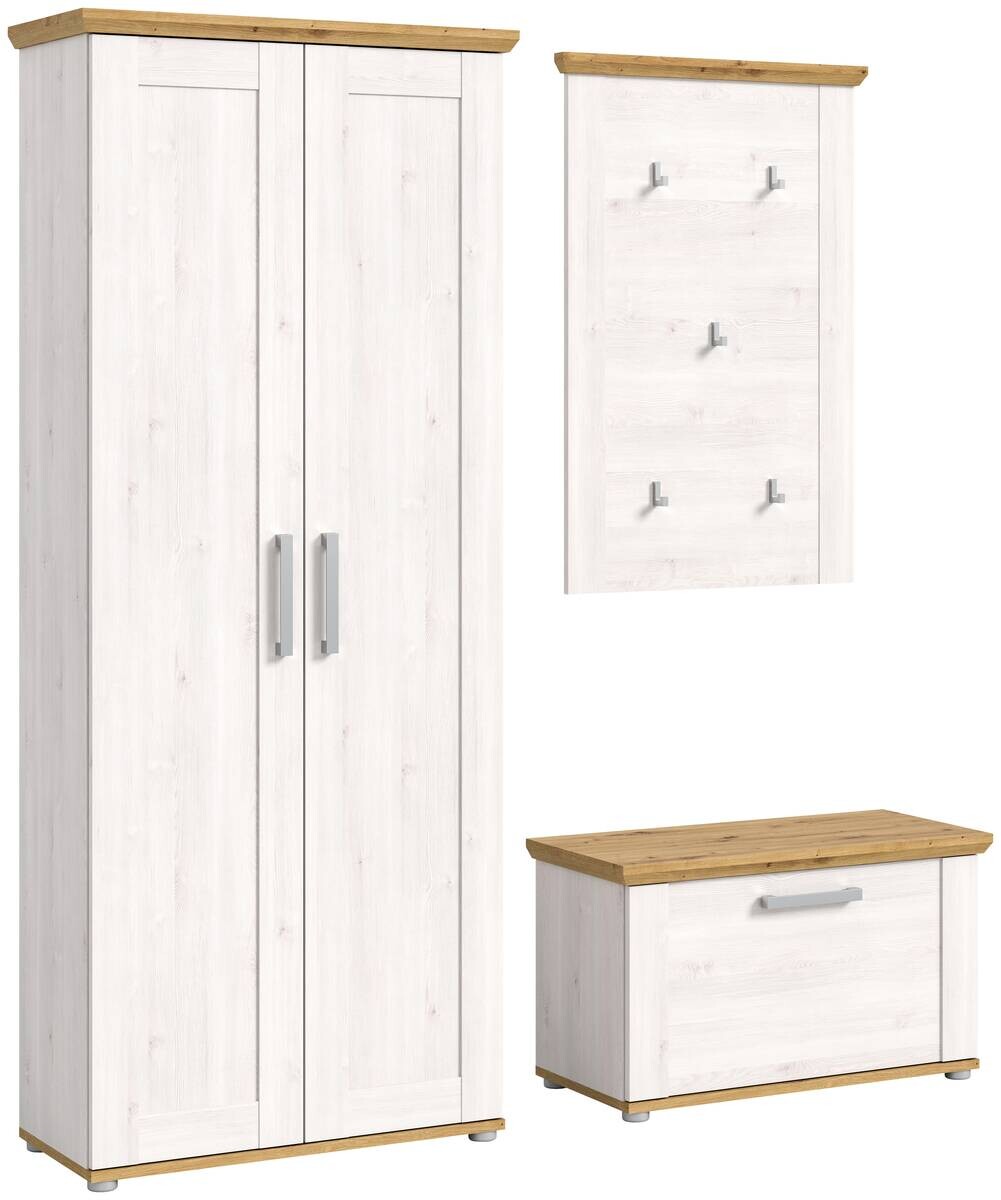 Garderobe Verona Sibiu Lärche Nachbildung Eiche Artisan Nachbildung B/H/T: ca. 175x196x39 cm