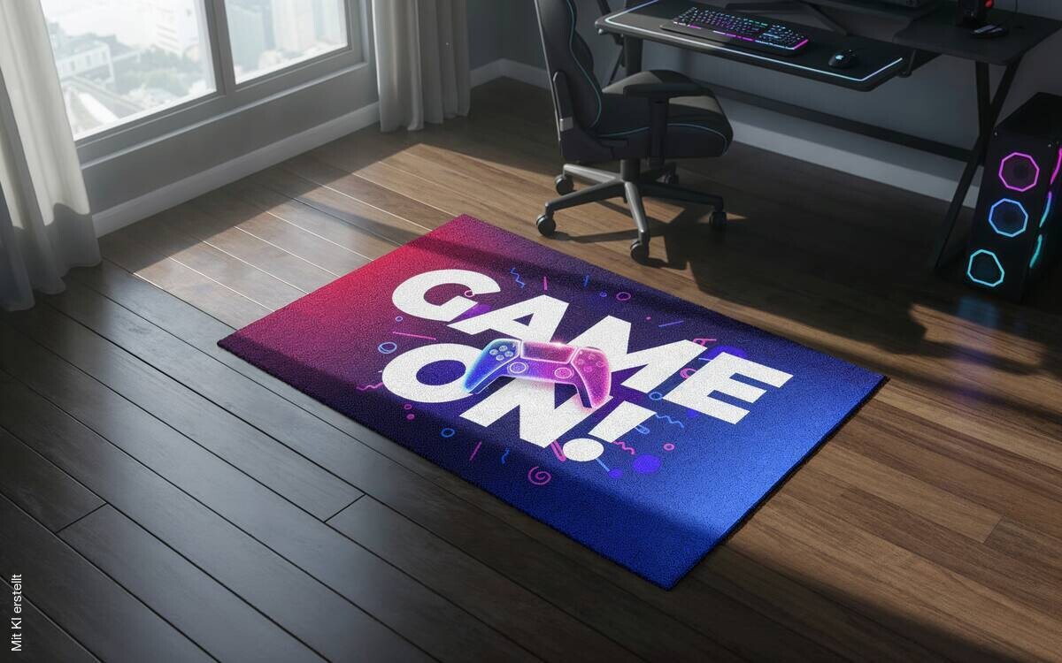 Fußmatte Velvet Gaming Multi B/L: ca. 90x150 cm
