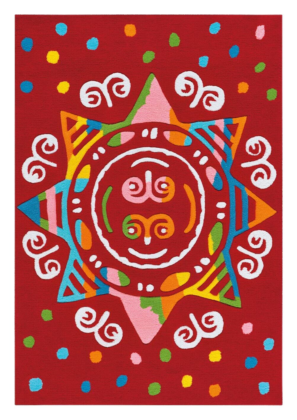 Arte Espina Kurzflorteppich Spirit Glowy 3145 rot B/L: ca. 110x160 cm