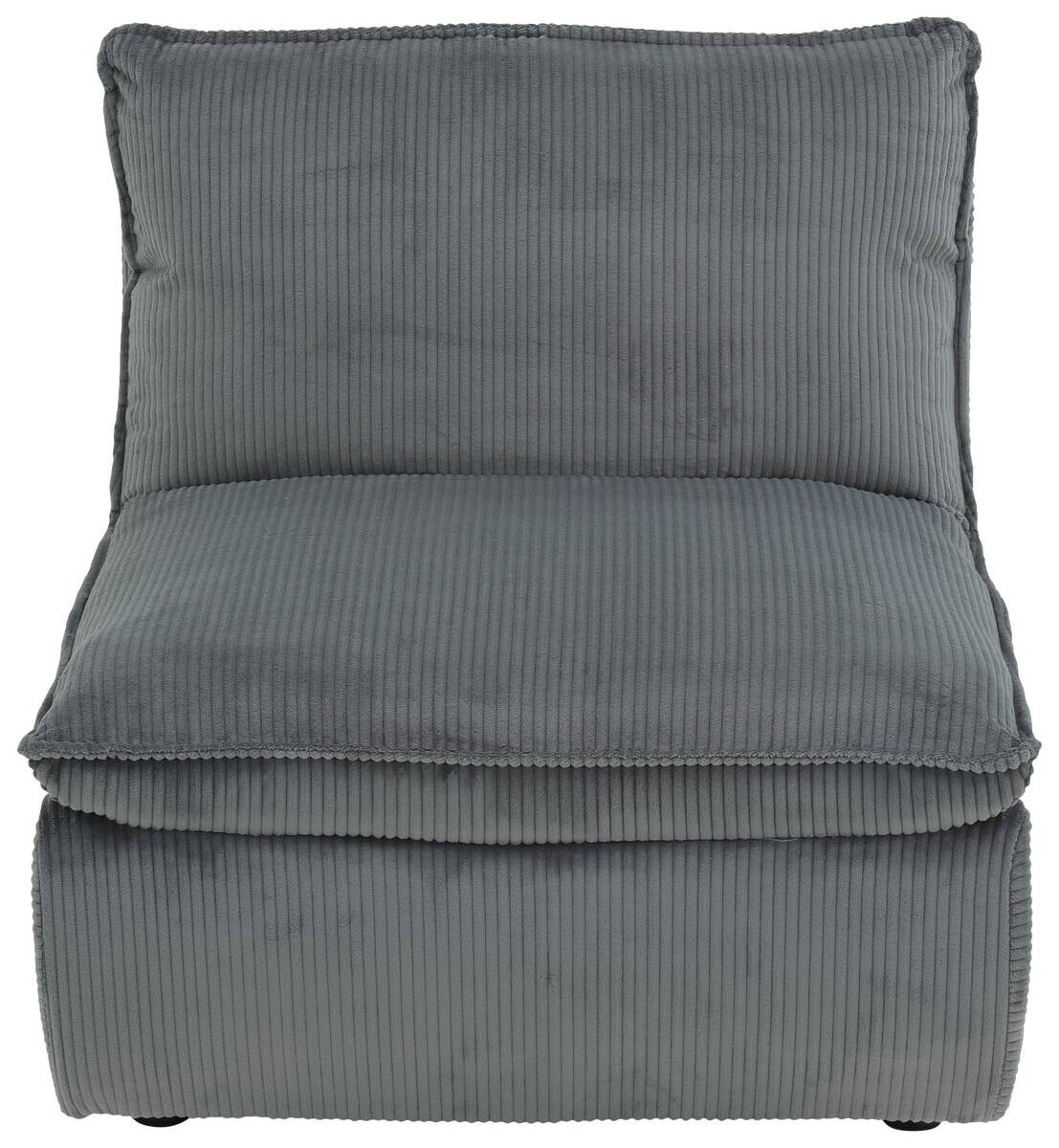 Sessel Rhodos dunkelgrau Microfaser B/H/T: ca. 74x77x87 cm