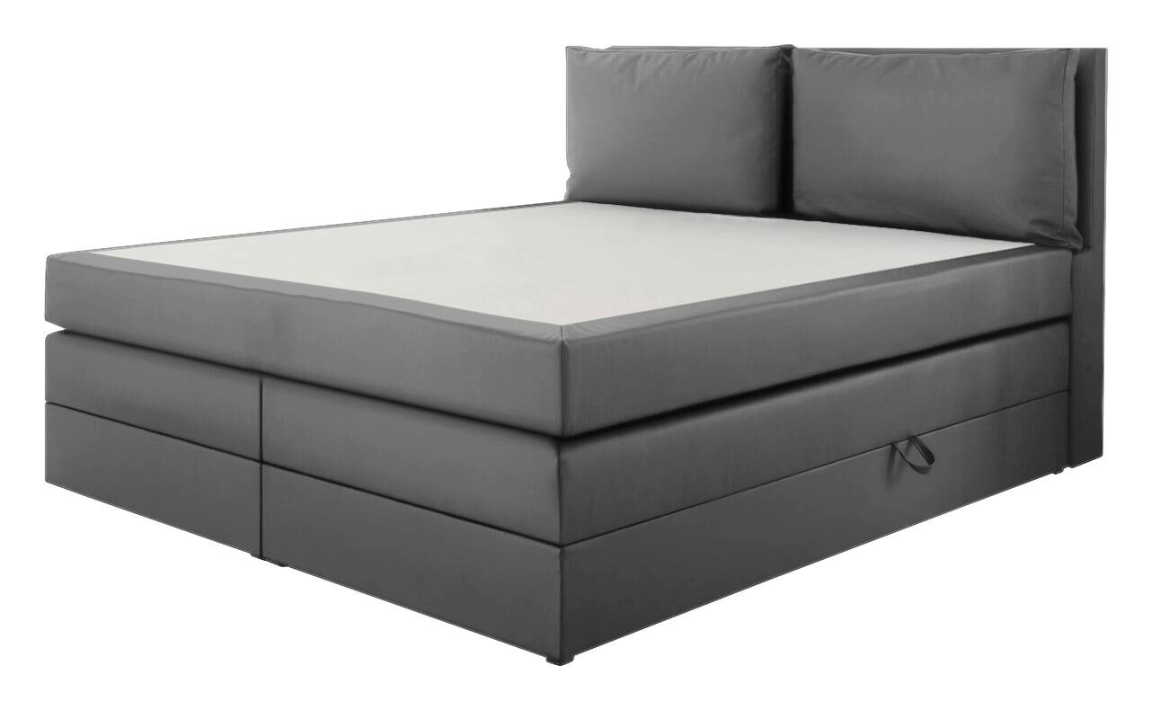 Boxspringbett Lissy graubraun Liegefläche B/L: ca. 160x200 cm