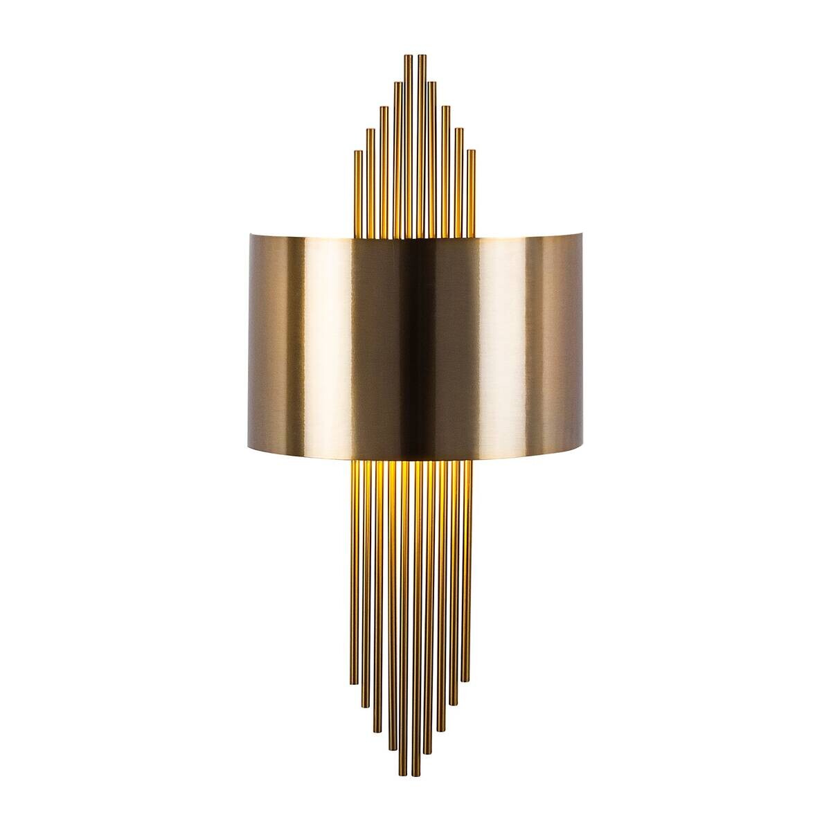 Opviq Wandleuchte Ringel bronze Eisen B/H/T/L: ca. 10x22x10x75 cm E27 1 Brennstellen