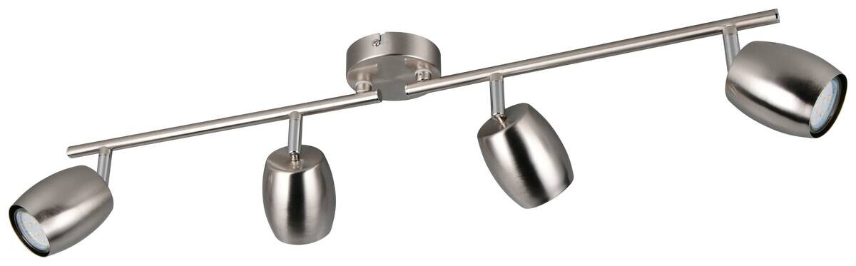 Reality Spots Nancy nickel matt Metall B/H/L: ca. 70,5x15,5x8 cm GU10 4 Brennstellen