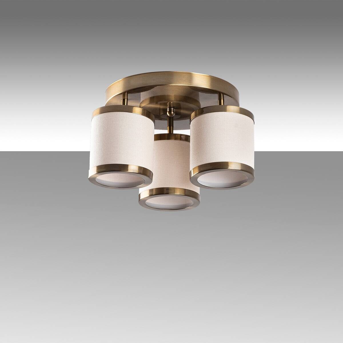 Opviq Deckenleuchte Way bronze Metall B/H/T/L/D: ca. 40x22x40x40x40 cm E27 3 Brennstellen