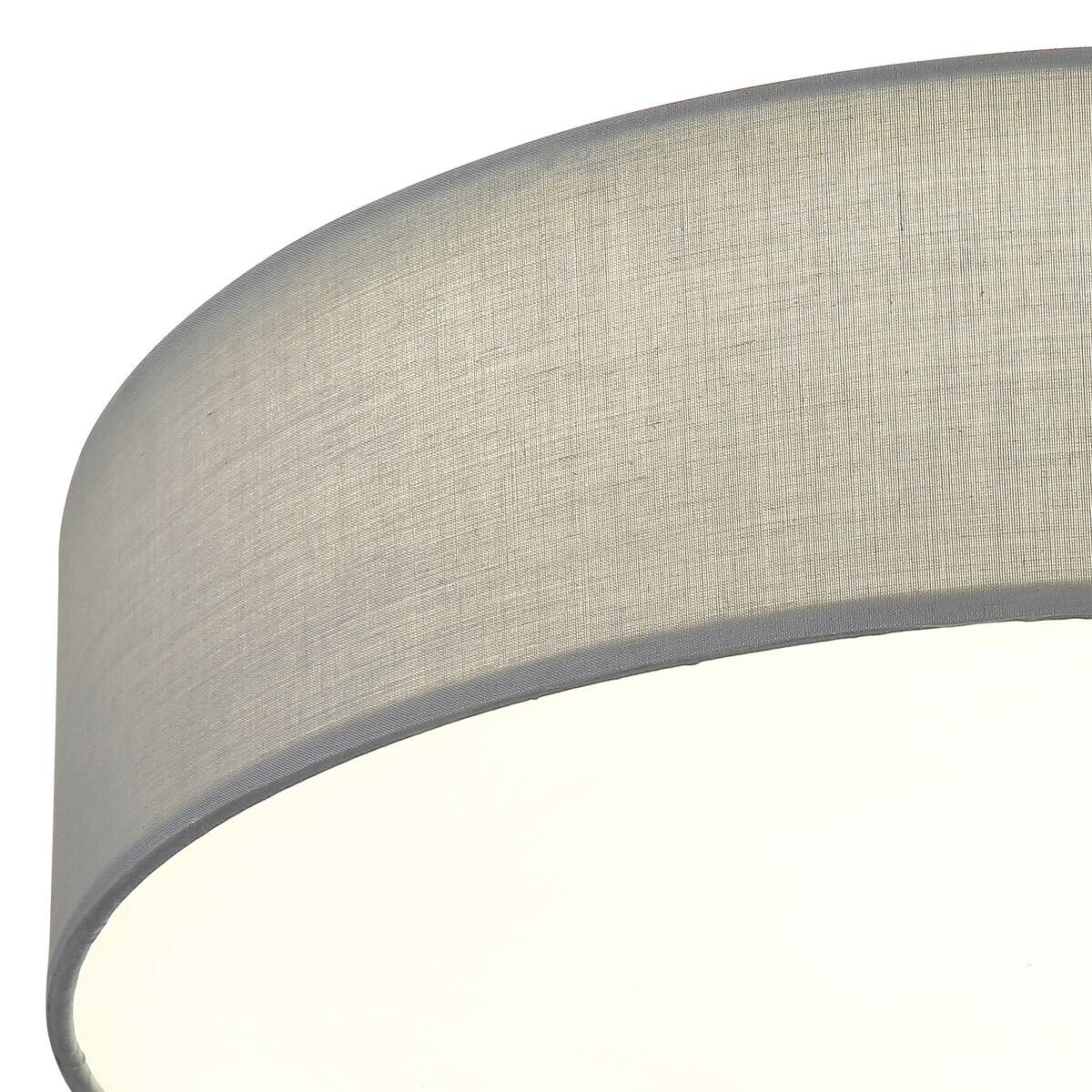 GLOBO LED-Deckenleuchte ORBIX weiß Metall Textil H/D: ca. 12,5x45 cm 1 Brennstellen
