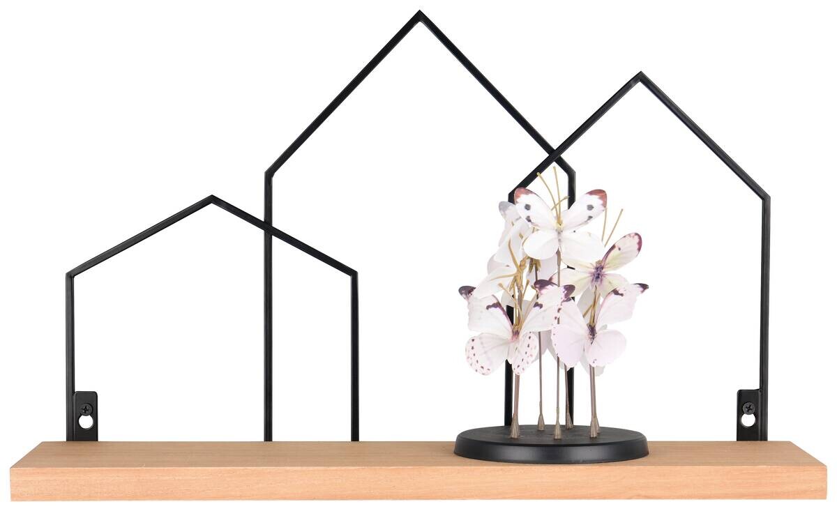 Wandregal Jelena schwarz B/H/T: ca. 48x30x14 cm