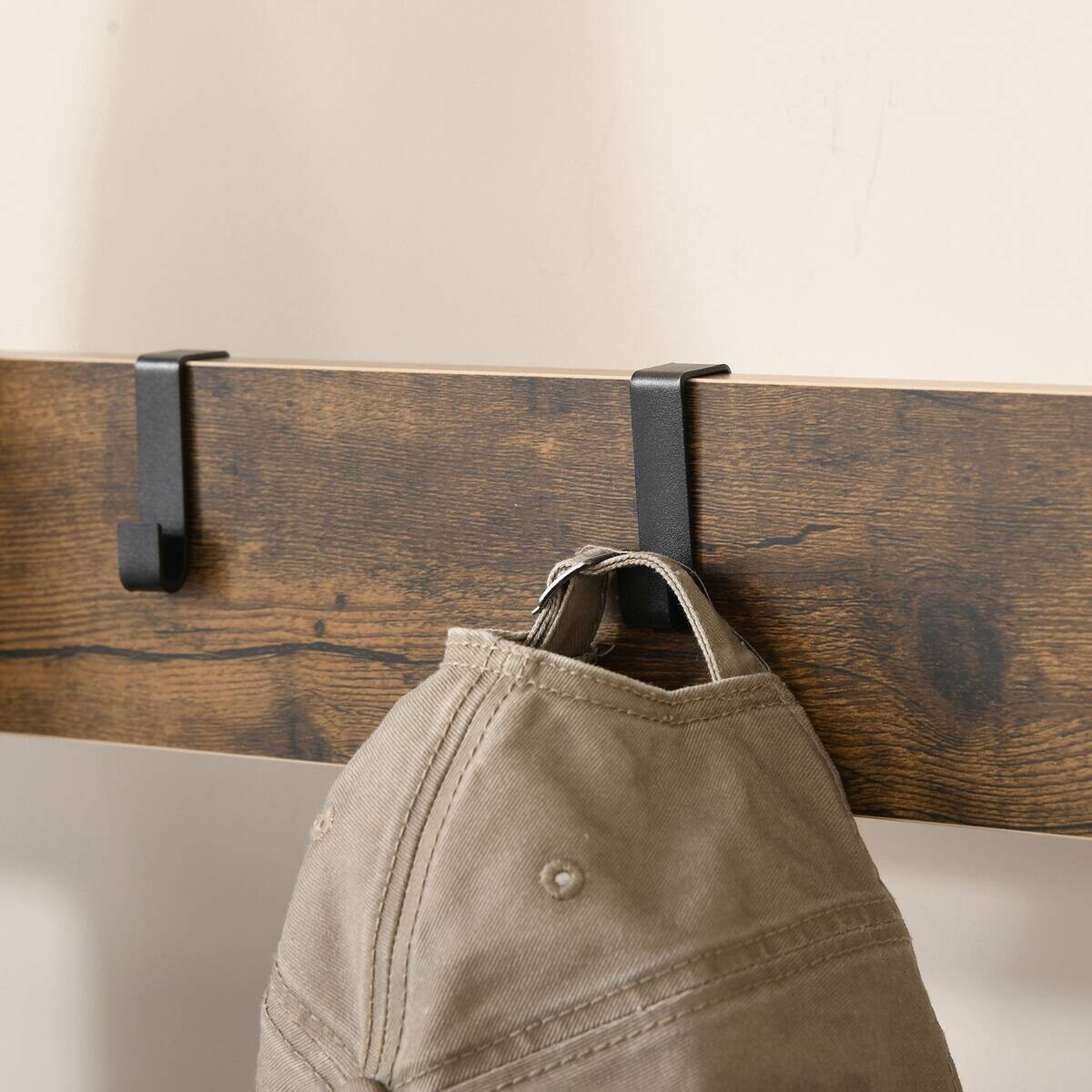 HOMCOM Garderobe schwarz Polypropylen B/H/L: ca. 34x72x185 cm