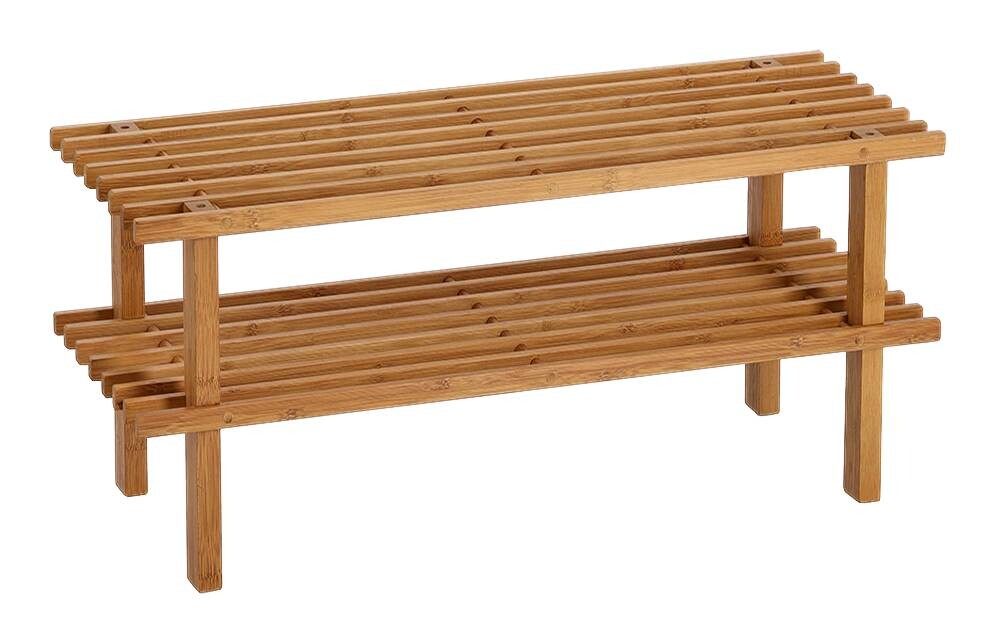 Zeller Schuhregal natur Bambus B/H/T: ca. 70x30x26 cm