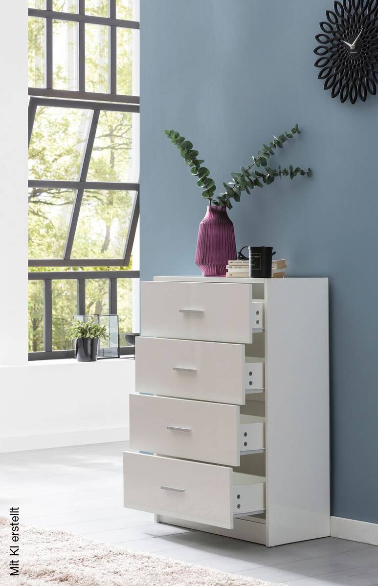 Sideboard weiß B/H/T: ca. 60x90x30 cm