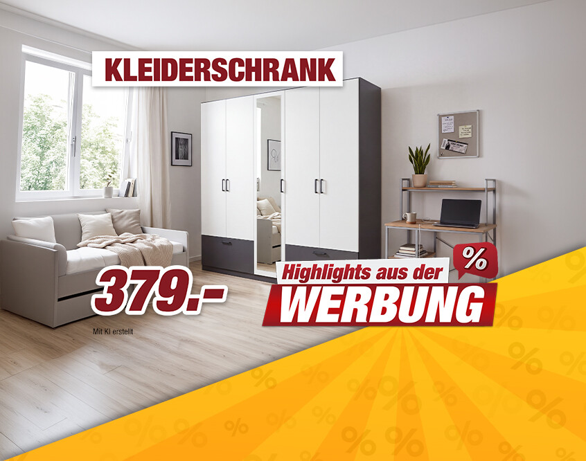 Unsere Werbe Highlights - Kleiderschrank