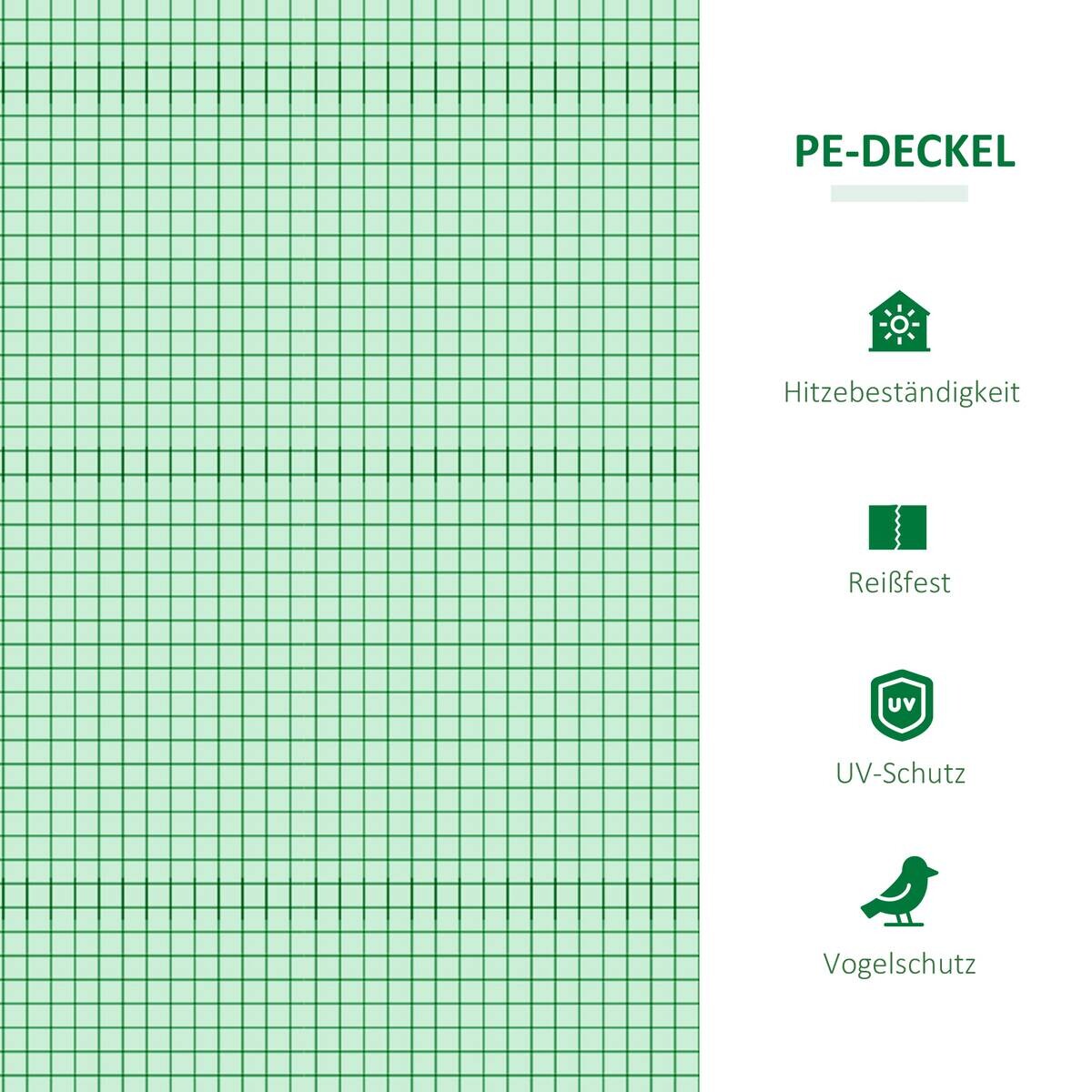 Outsunny Gewächshaus B/H/L: ca. 92x180x92 cm