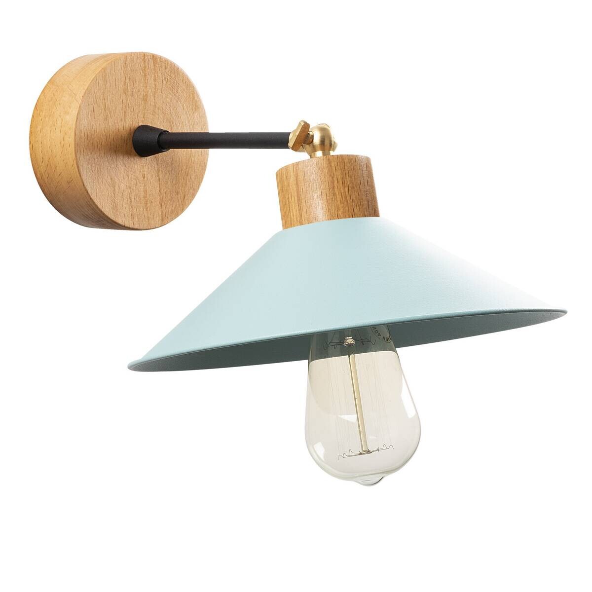 Opviq Wandleuchte türkis Eisen B/H/L: ca. 24x20x24 cm E27 1 Brennstellen