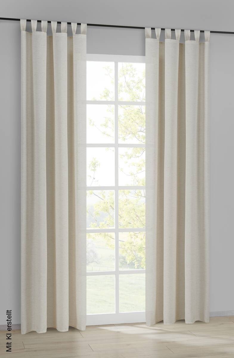POCOline Kombivorhang Nature natur B/L: ca. 135x235 cm