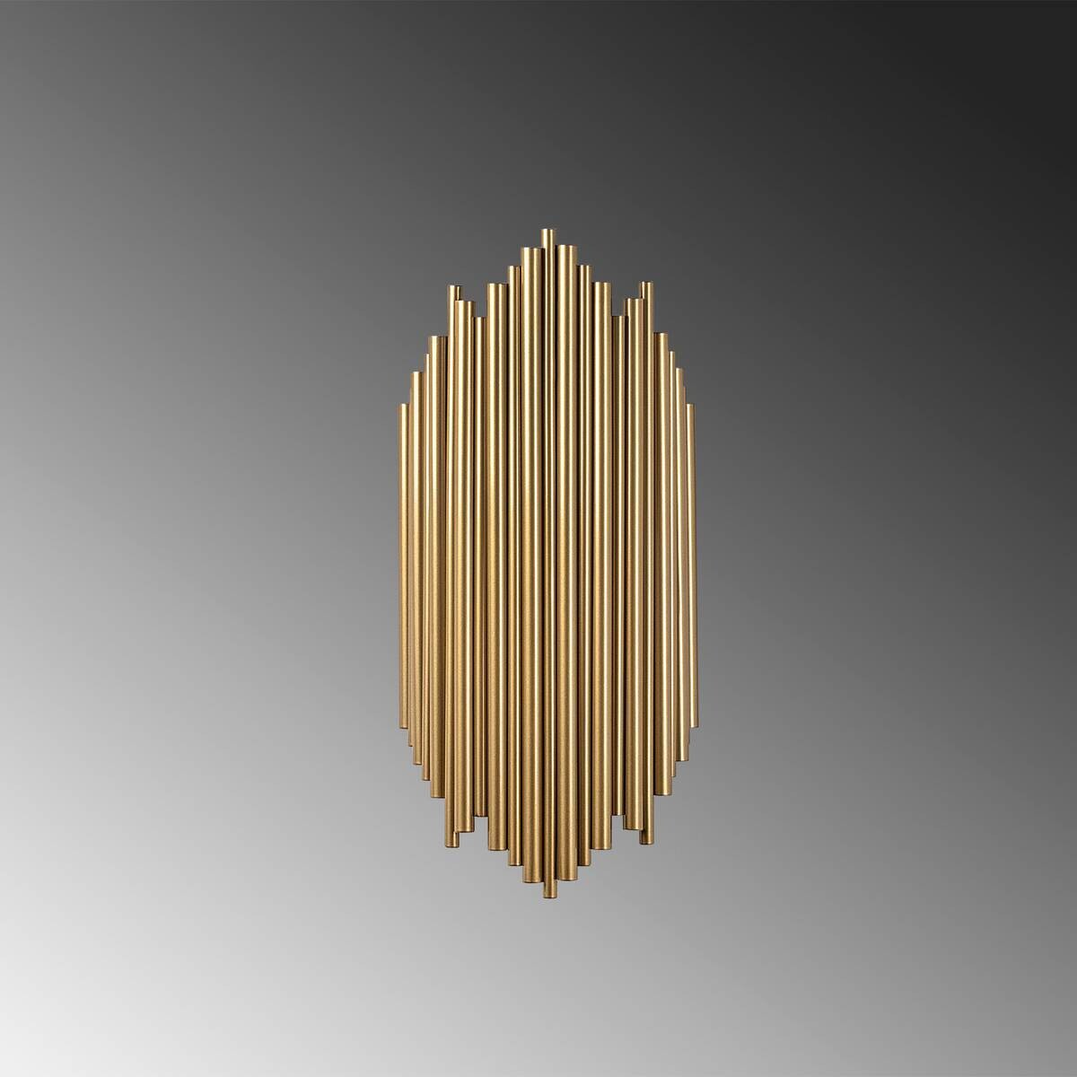 Opviq Wandleuchte gold Metall B/H/L: ca. 8x40x18 cm E14 1 Brennstellen