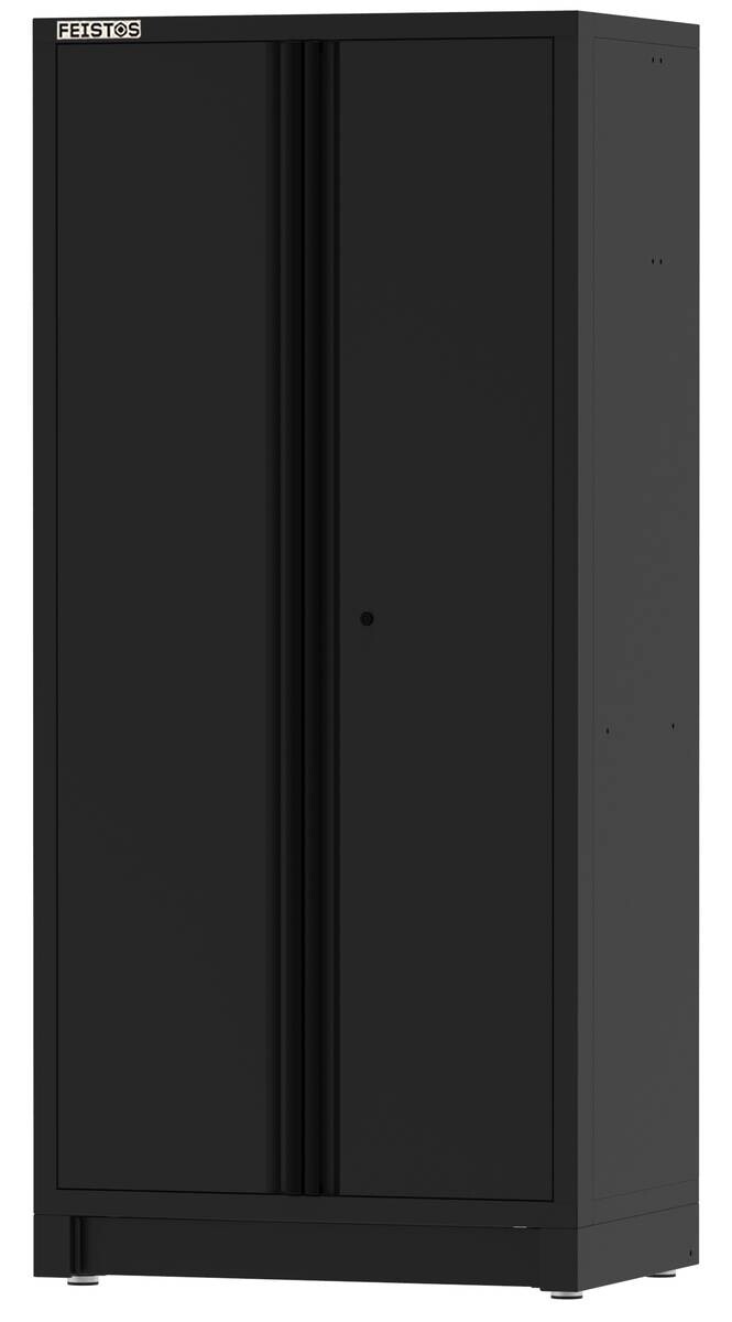 Hochschrank EOS Blackline schwarz B/H/L: ca. 92x200x61 cm