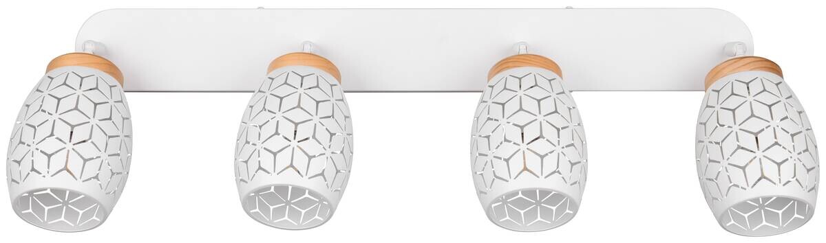 Reality Leuchten Spots Bidar weiß Metall B/H/L: ca. 74x27x12 cm E14 4 Brennstellen