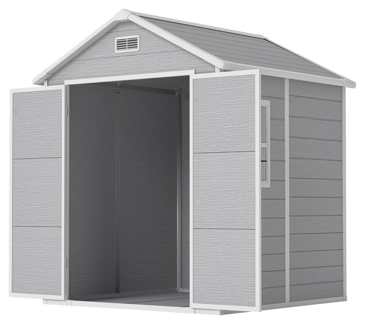 Outsunny Gartenhaus grau B/H/L: ca. 151x219x182 cm