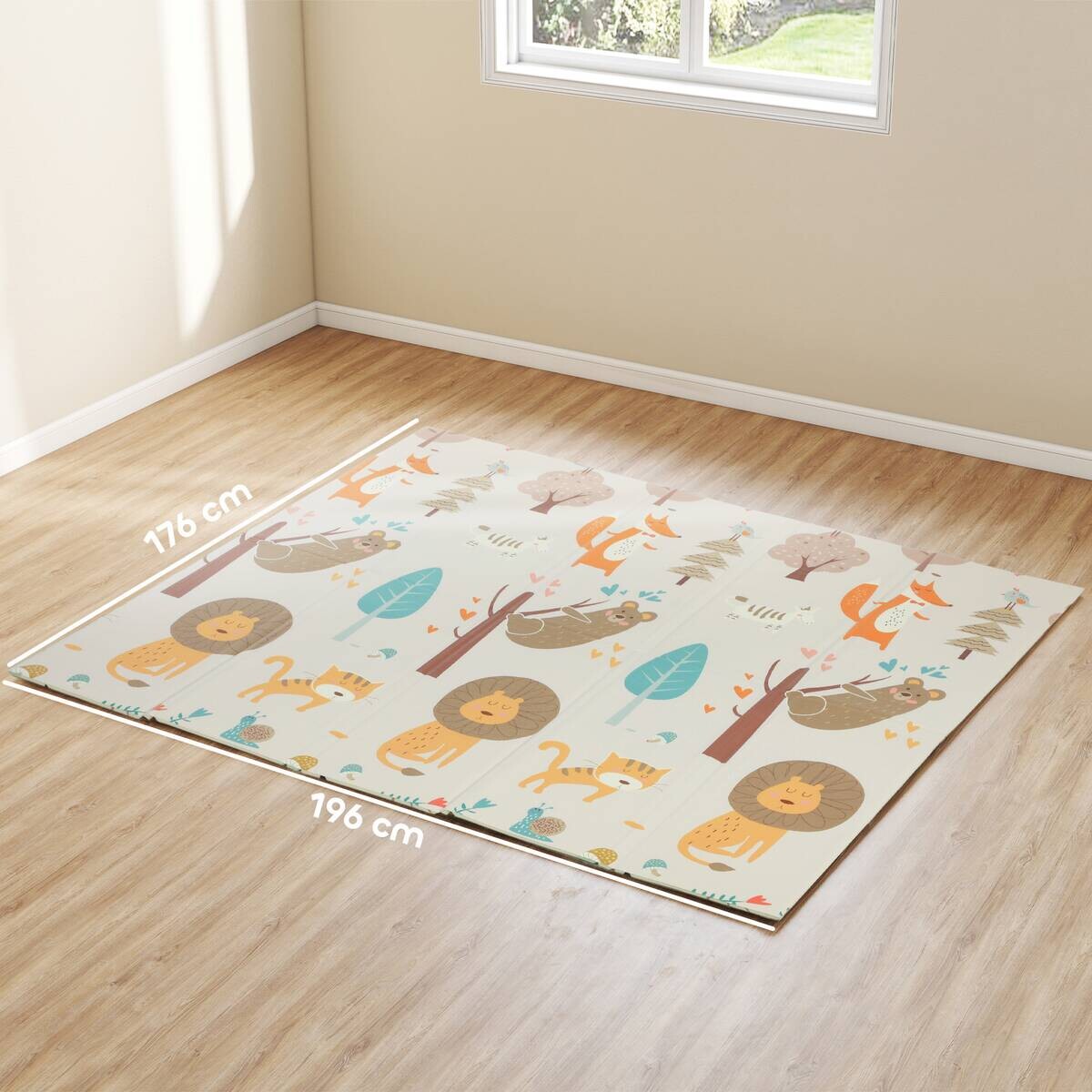 AIYAPLAY Spielmatte B/H/L: ca. 176x1,5x196 cm