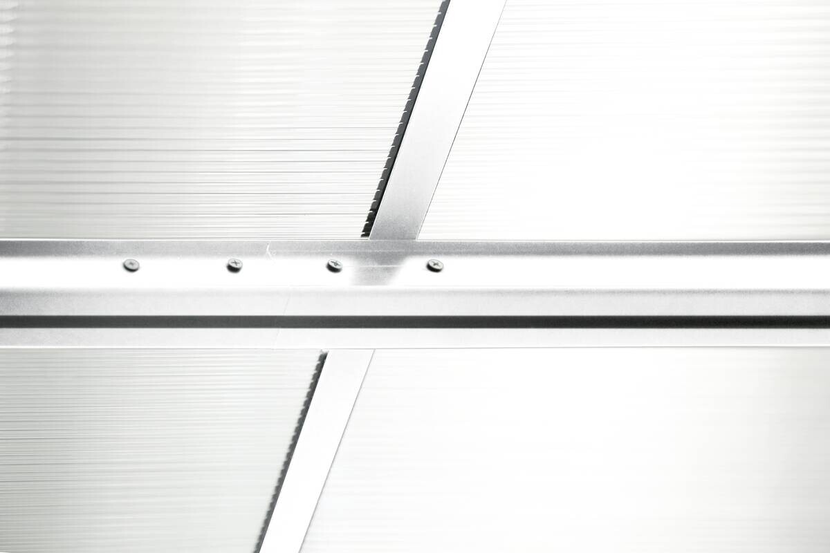 Westmann Terrassenüberdachung Bruce weiß Aluminium B/H/L: ca. 617x270x300 cm