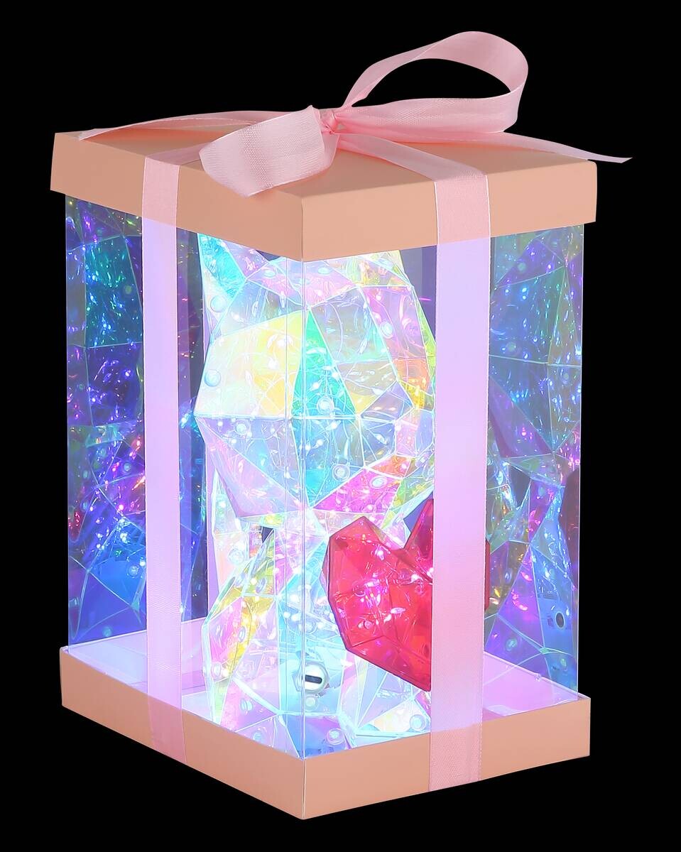 GLOBO LED-Dekoleuchte BRONDAR klar Kunststoff B/H/T: ca. 13x23x17 cm 1 Brennstellen