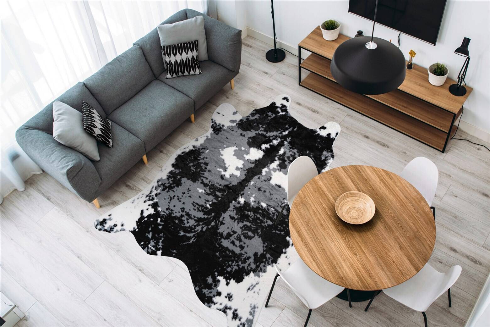 me gusta Kurzflorteppich Desert 225 weiß B/H/L: ca. 160x1,9x230 cm