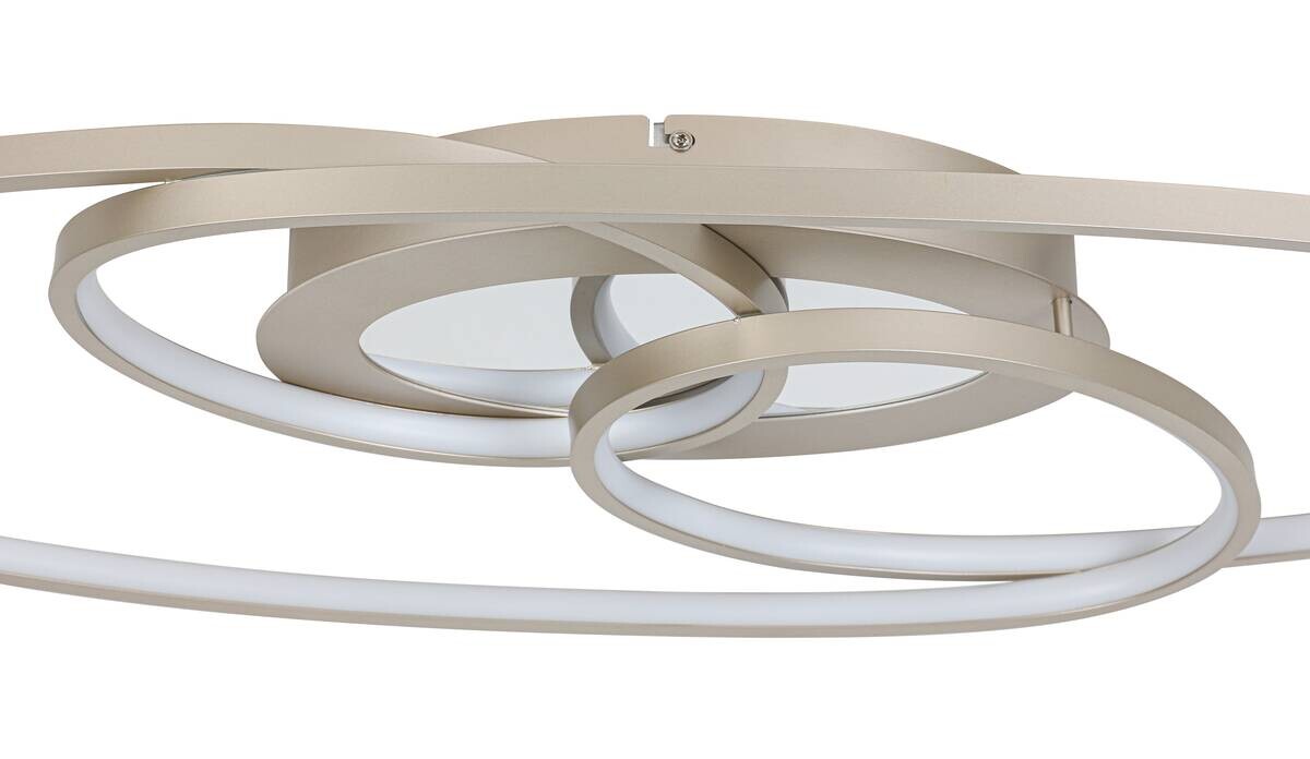 Nolo LED-Deckenleuchte Flow champagner Metall B/H/L: ca. 30x7,5x85 cm