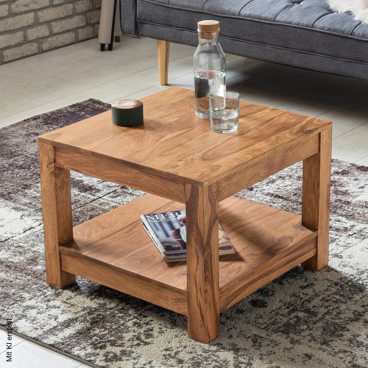 Couchtisch natur B/H/T: ca. 60x45x60 cm