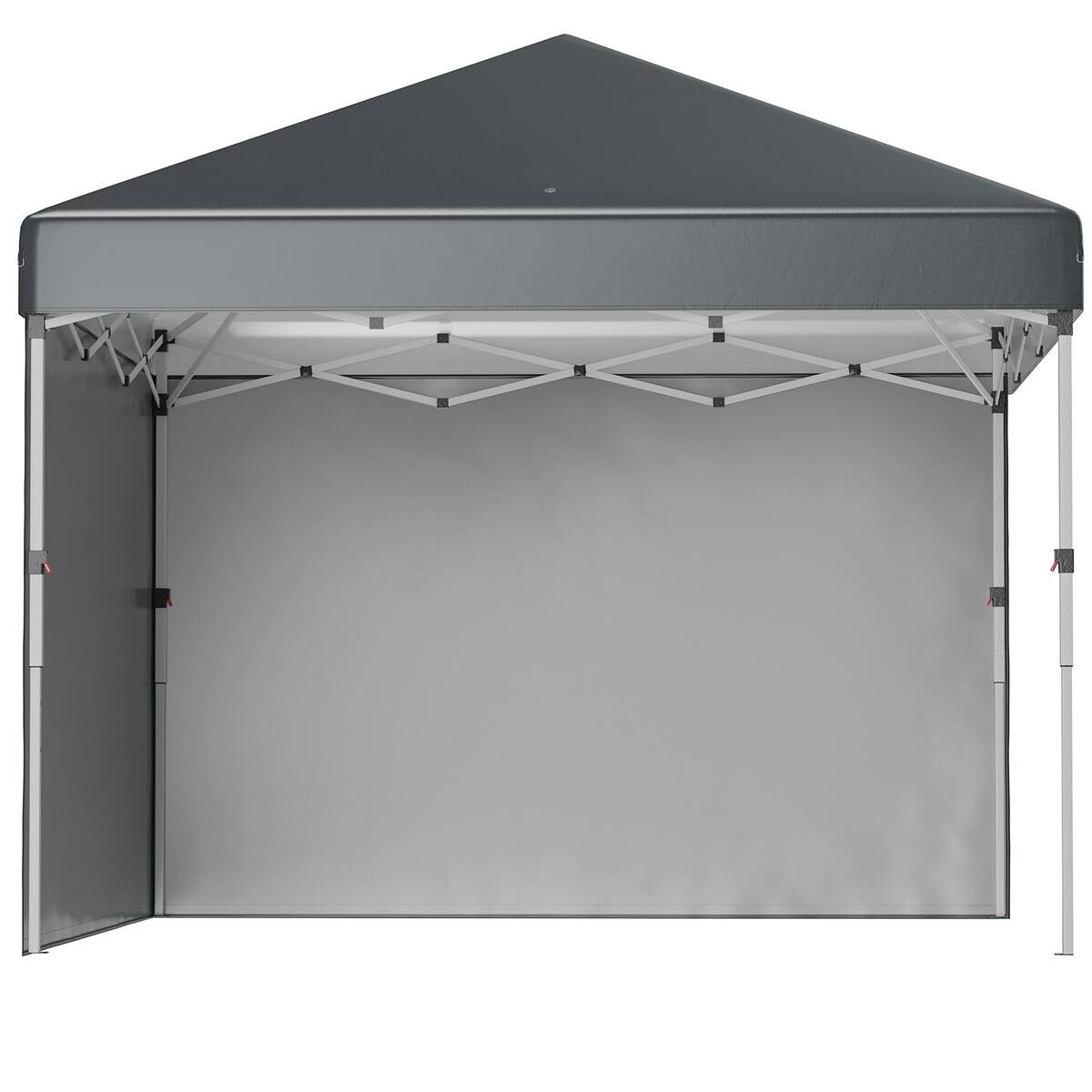 Outsunny Pavillon dunkelgrau Polypropylen B/H/L: ca. 297x297x274 cm