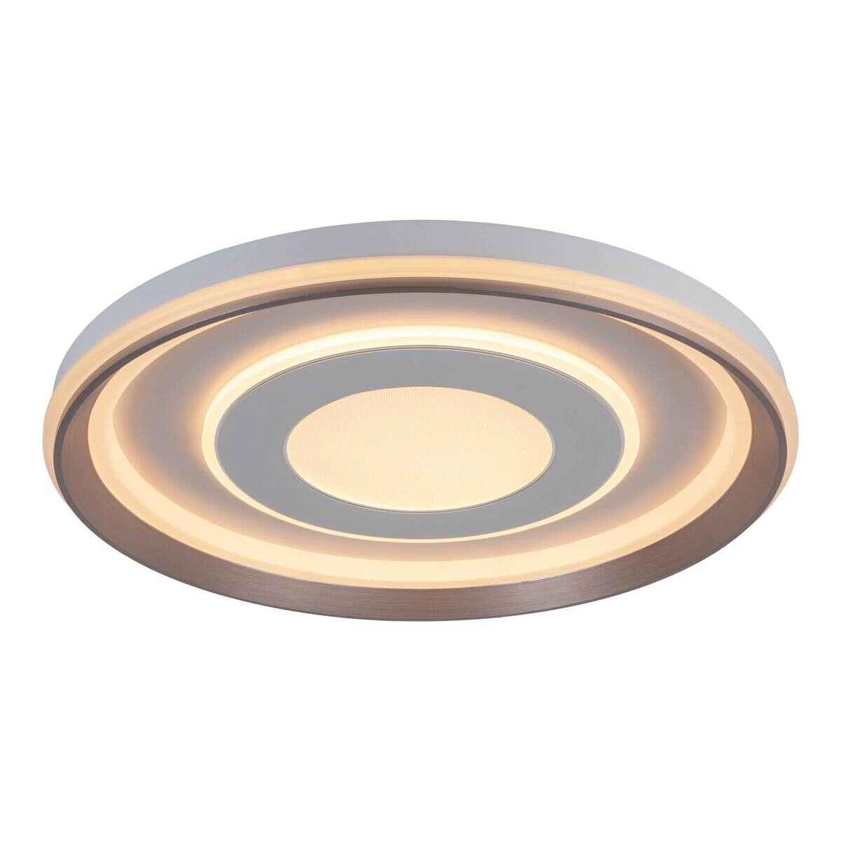 Näve Leuchten LED-Deckenleuchte weiß Kunststoff Metall B/H/T/D: ca. 50x7,5x50x50 cm
