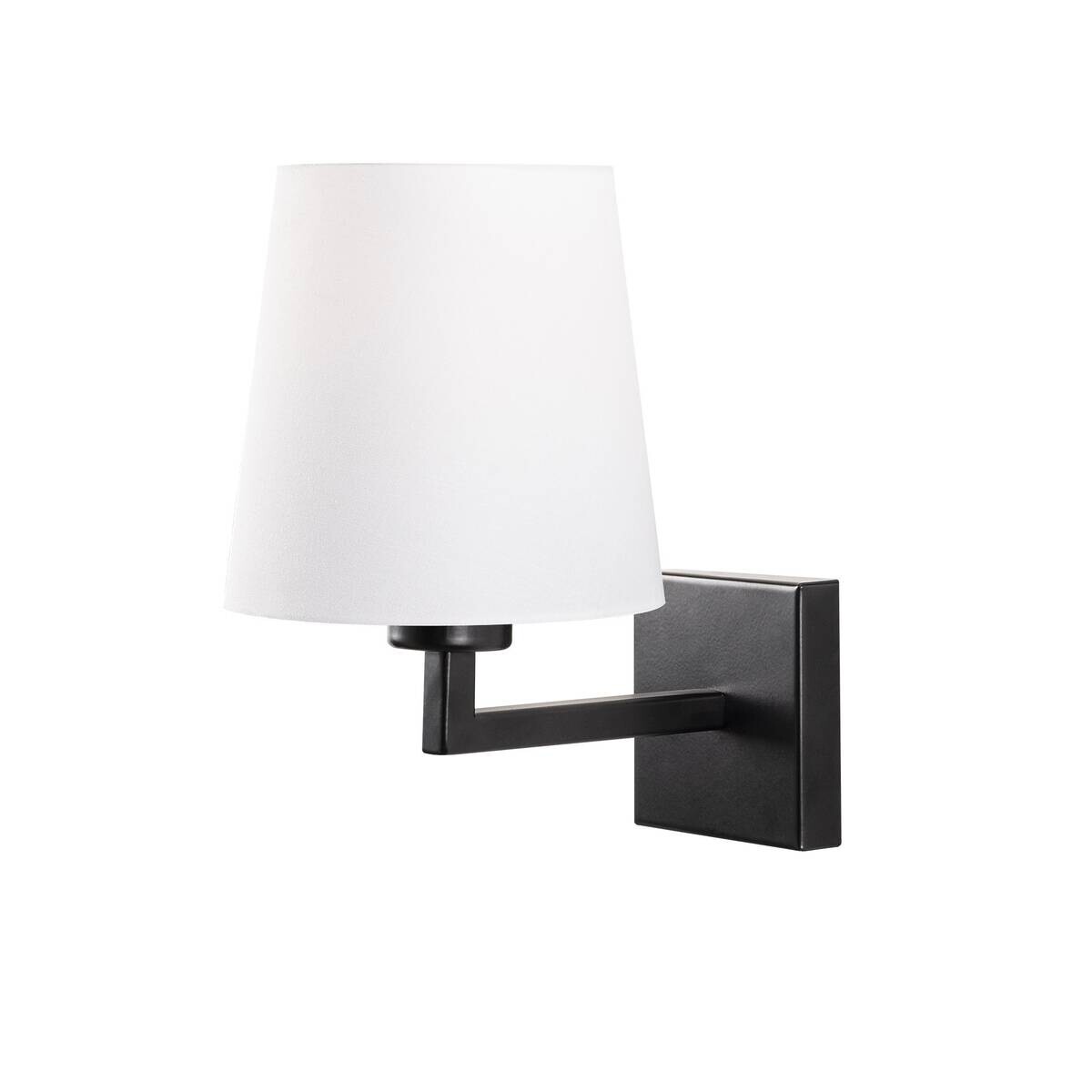 Opviq Wandleuchte schwarz weiß Metall B/H/L: ca. 24x30x18 cm E27 1 Brennstellen