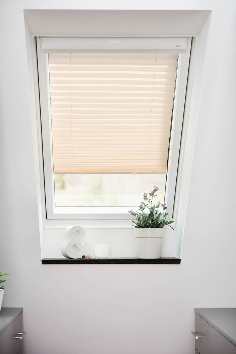 LICHTBLICK Dachfensterplissee creme B/L: ca. 59,3x122 cm