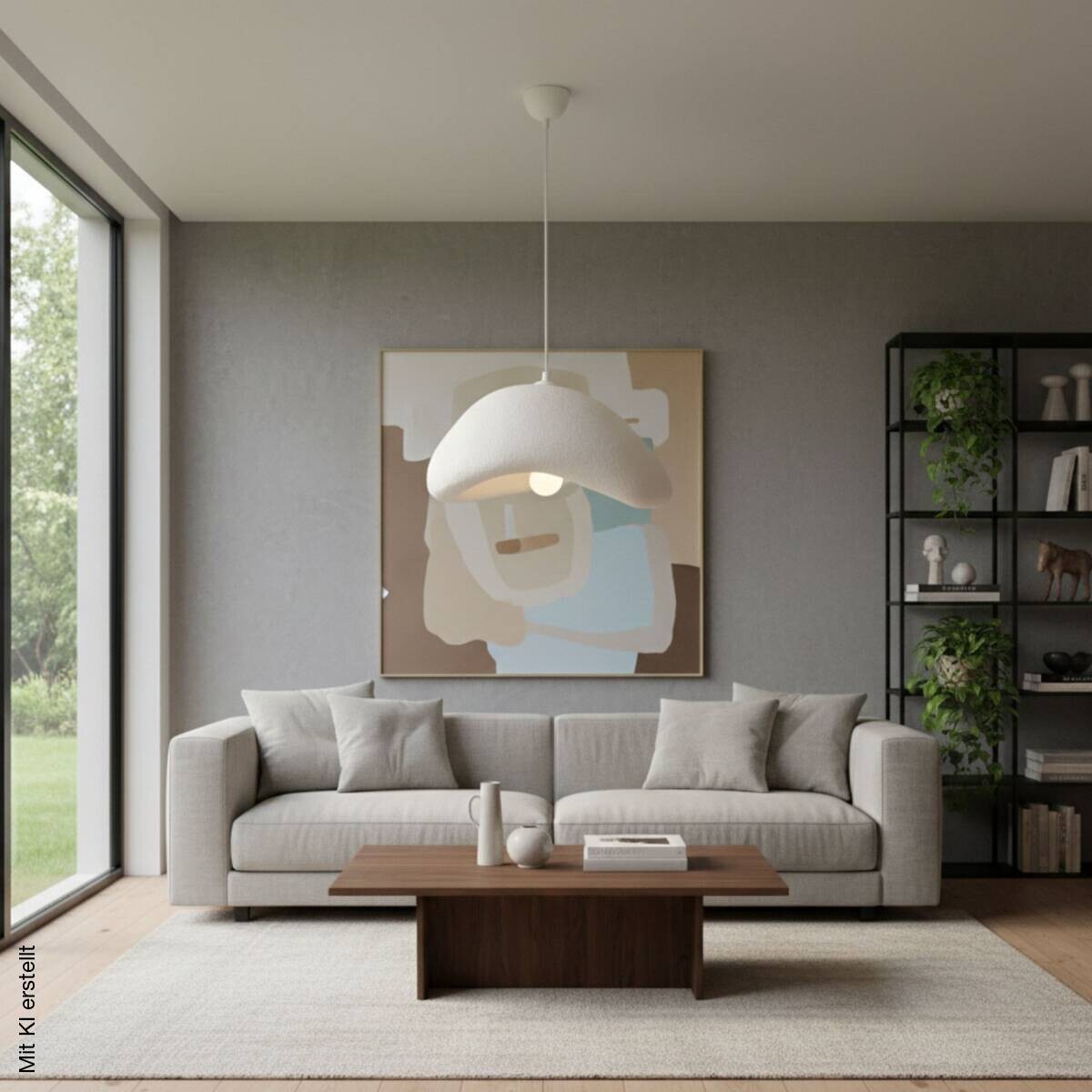 Opviq Pendelleuchte weiß B/H/T: ca. 42x106x37 cm E27 1 Brennstellen