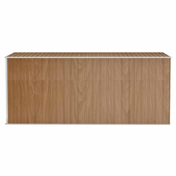 vidaXL Gartenhaus braun B/H/T: ca. 118x178x382 cm