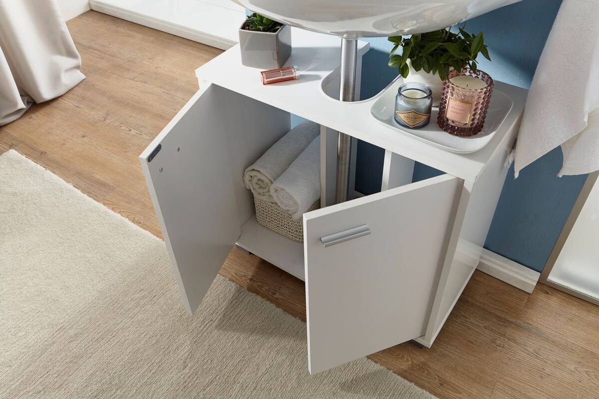 Waschbeckenunterschrank weiß B/H/T: ca. 30x55x60 cm