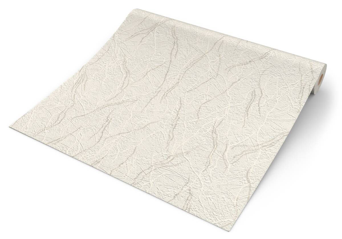 Rasch Vliestapete Struktur weiß B/L: ca. 53x1005 cm