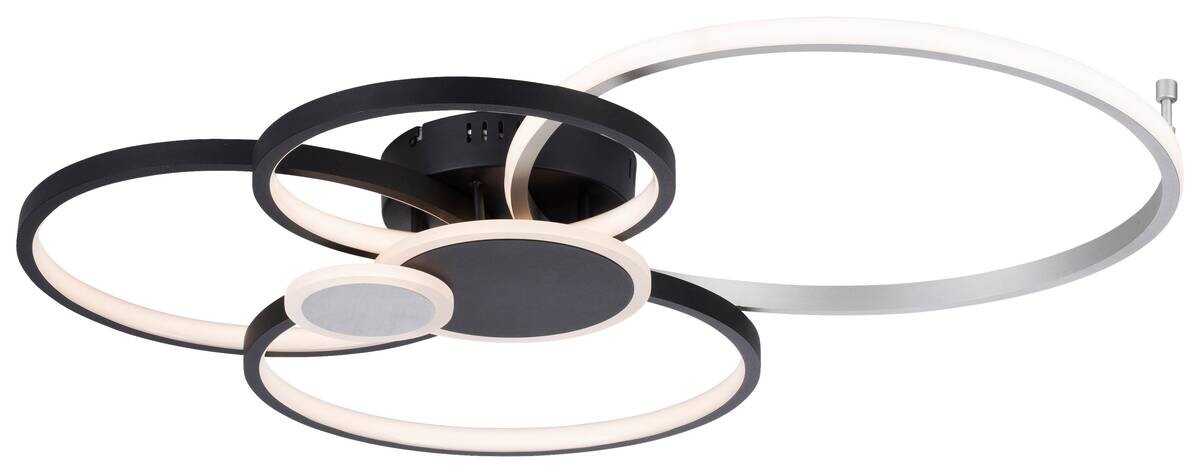 Just Light LED-Deckenleuchte schwarz Alu B/H/L: ca. 67x11,3x85 cm