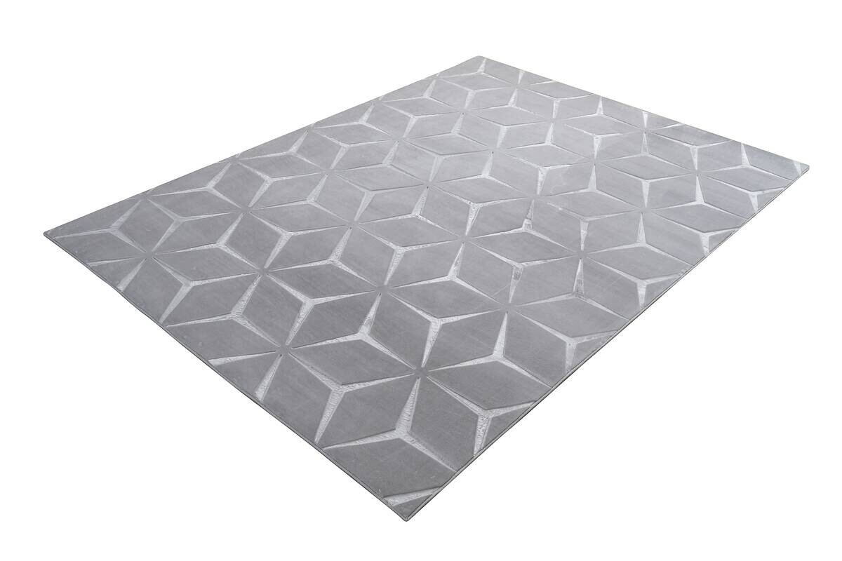 Kayoom Teppich Calma 225 silber B/L: ca. 120x160 cm