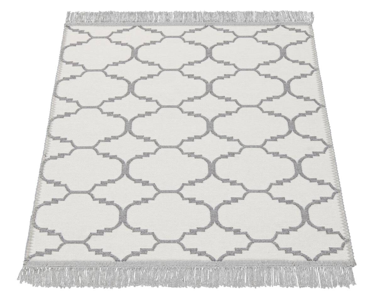 Teppich Boho Kilim schwarz B/L: ca. 60x90 cm