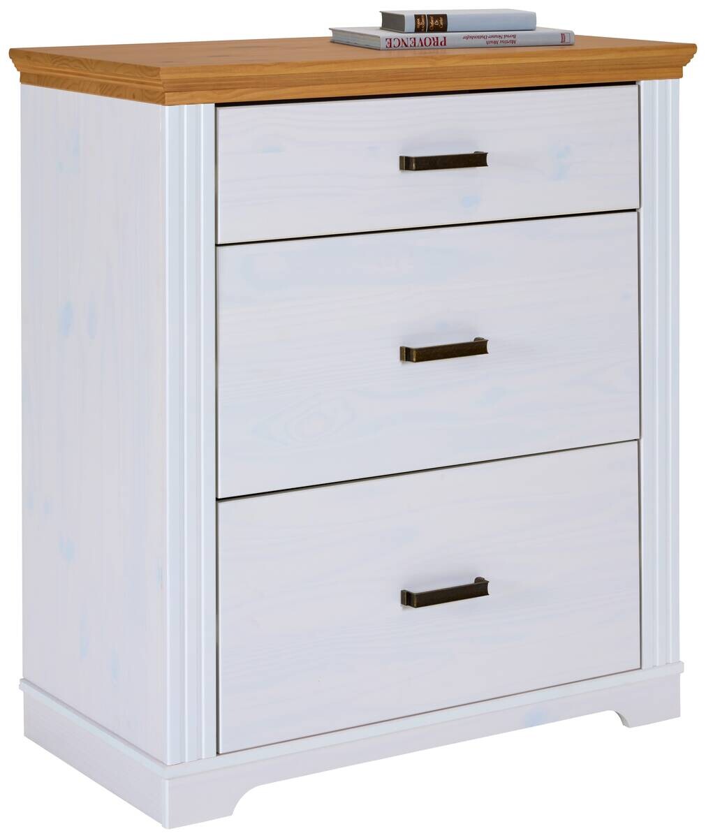 Kommode Maluno weiß lackiert B/H/L: ca. 48,3x104x93 cm