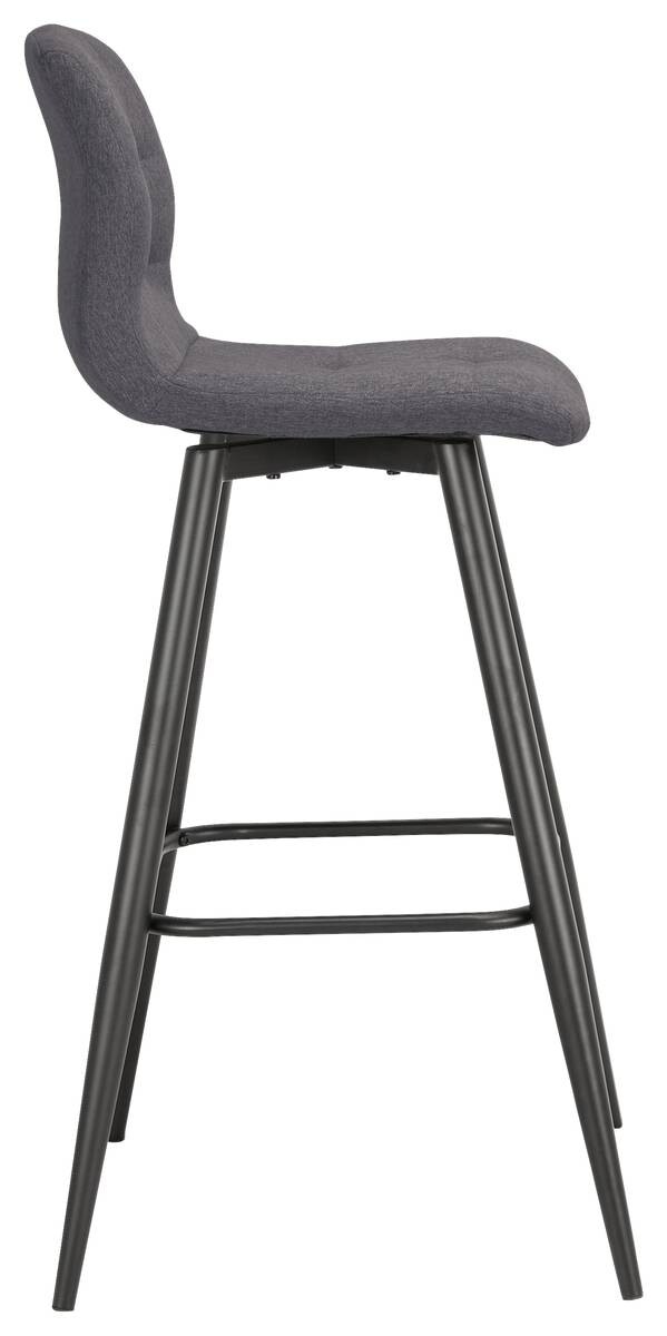 Barhocker SIMONE 2er-Set anthrazit Webstoff B/H/T: ca. 42x103x51 cm