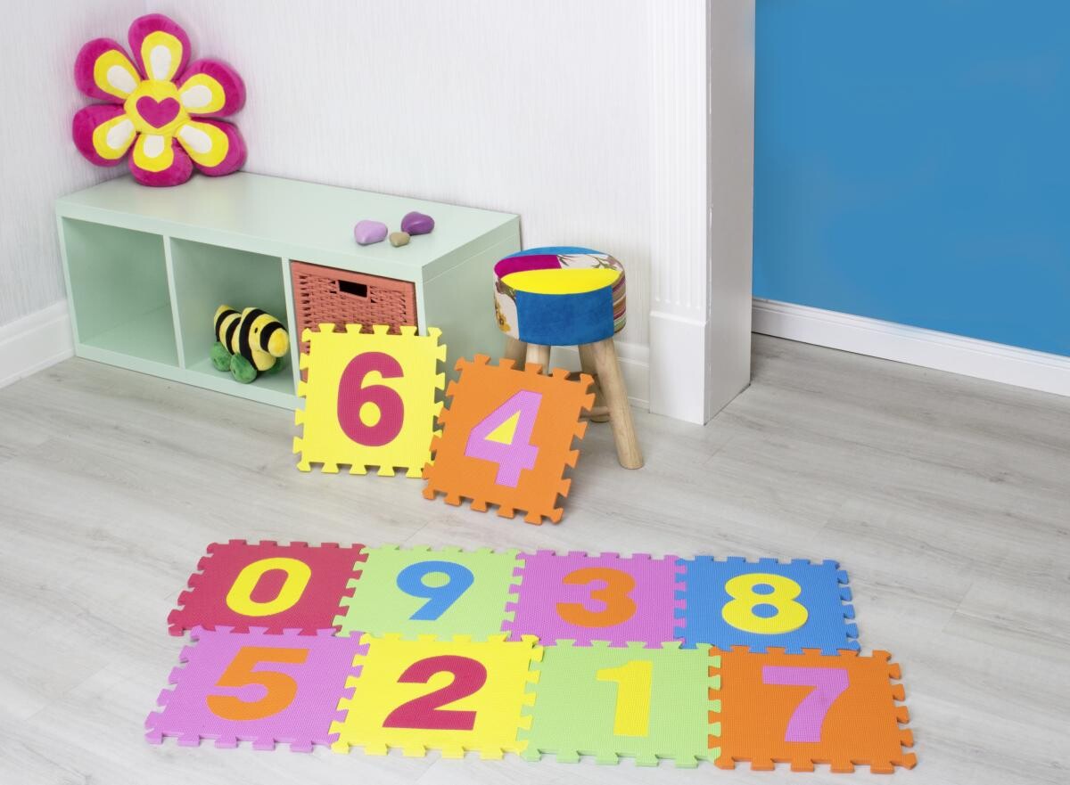Puzzlematte bunt