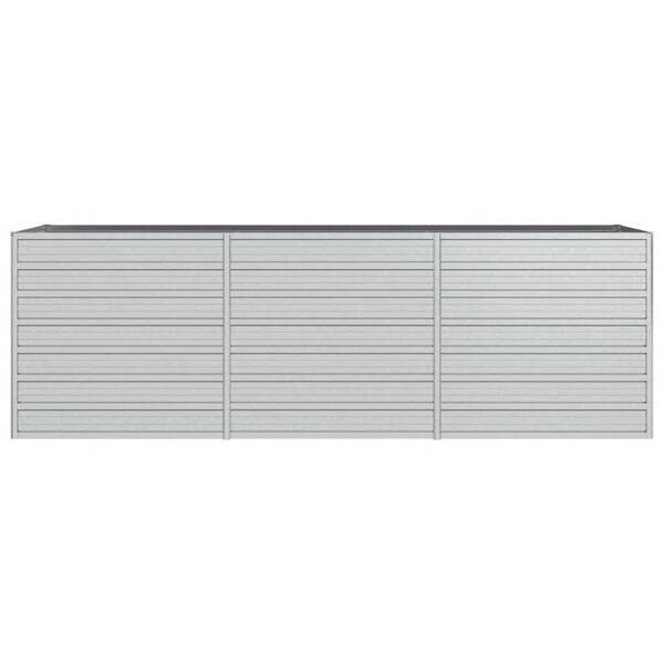 Garten-Hochbeet silber Stahl B/H/L: ca. 80x77x240 cm