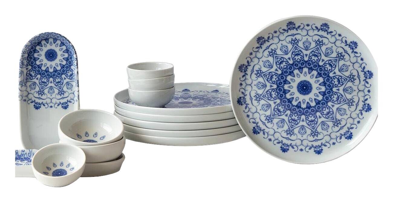 HermiaConcept Frühstücksservice weiß Porzellan 14 tlg.