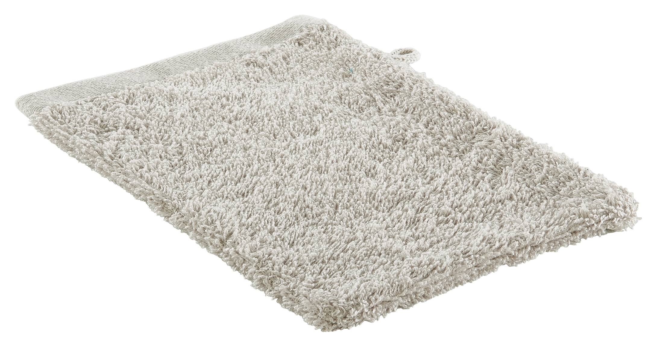 Waschhandschuh Miami silber 100% Baumwolle B/L: ca. 15x21 cm