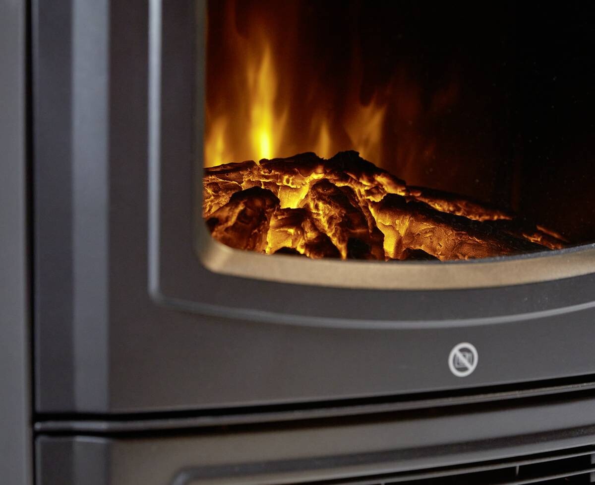 BHP Elektrischer-Kamin BG00595 schwarz Kunststoff Metall B/H/T: ca. 45x74x32 cm
