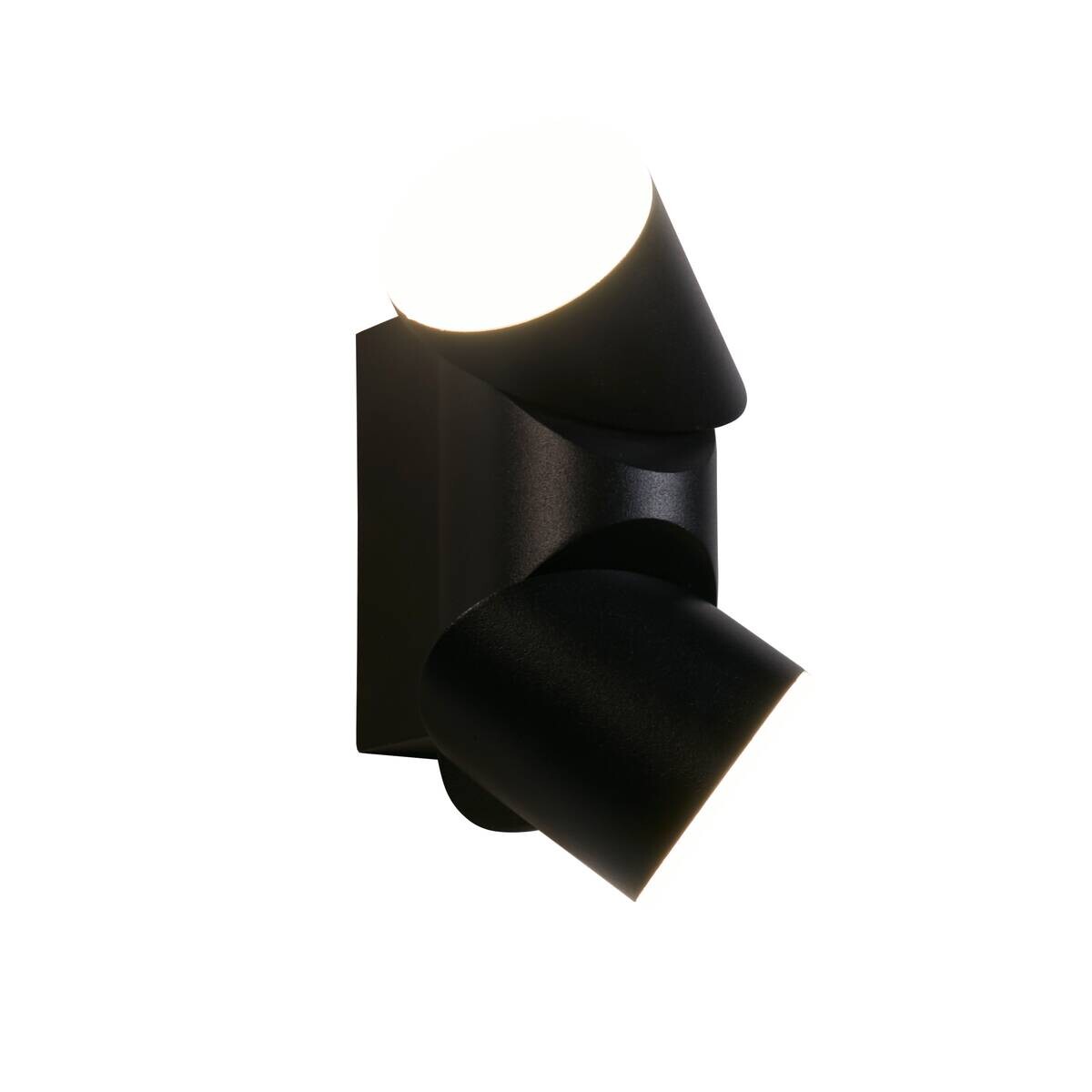 LED-Außenwandleuchte klar schwarz B/H/T: ca. 6,5x14,5x8,3 cm