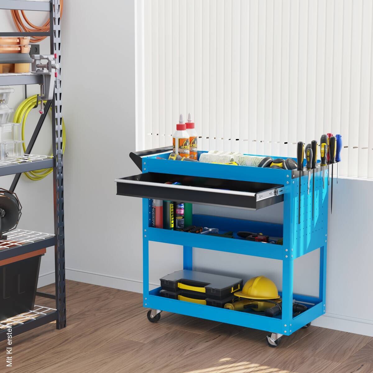 Werkstatt-Rollwagen B/H/T: ca. 82x76x35 cm